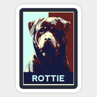 Rottweiler Pop Art Sticker